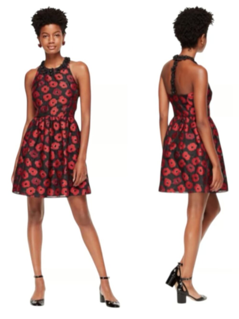 Kate Spade New York Poppy Jacquard T-Back Dress